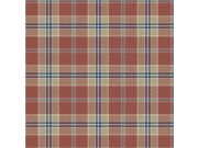 Tapeta Inveraray, červená, modrá, CA10901, Carl Robinson Edition 24 The Highlands Tapety Yara - Carl Robinson