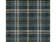 Tapeta Dundee, modrá, hnědá, CA10102, Carl Robinson Edition 24 The Highlands Tapety Yara - Carl Robinson