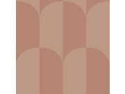 Tapeta s ArtDeco vzorem, červeno-hnědá, 131238, Color Pop, Esta Home