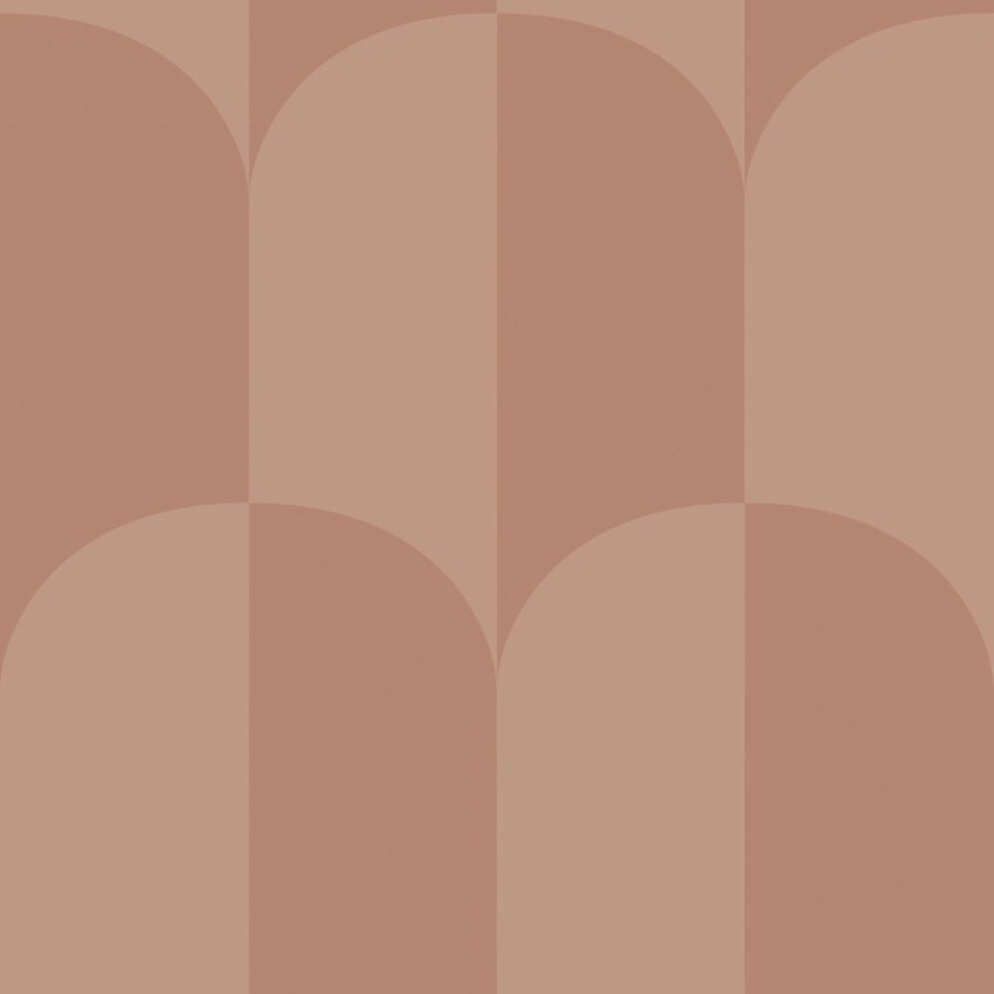 Tapeta s ArtDeco vzorem, červeno-hnědá, 131238, Color Pop, Esta Home - Esta Home