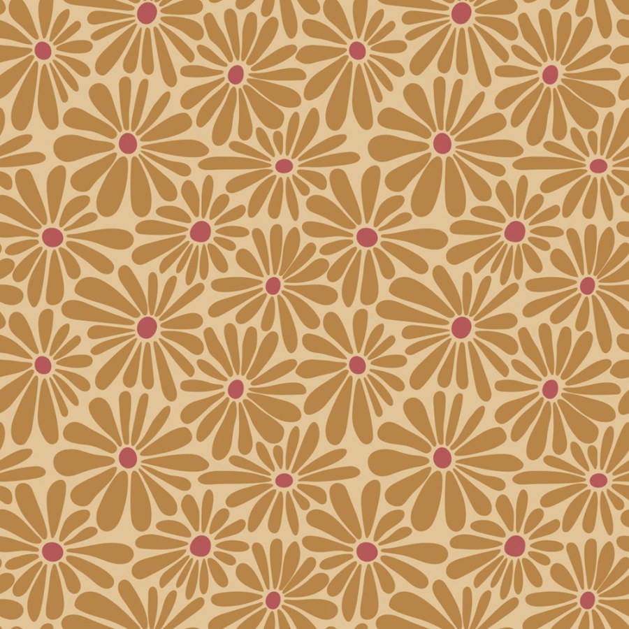 Květinová tapeta, hnědá, vínová, 131152, Color Pop, Esta Home - Esta Home
