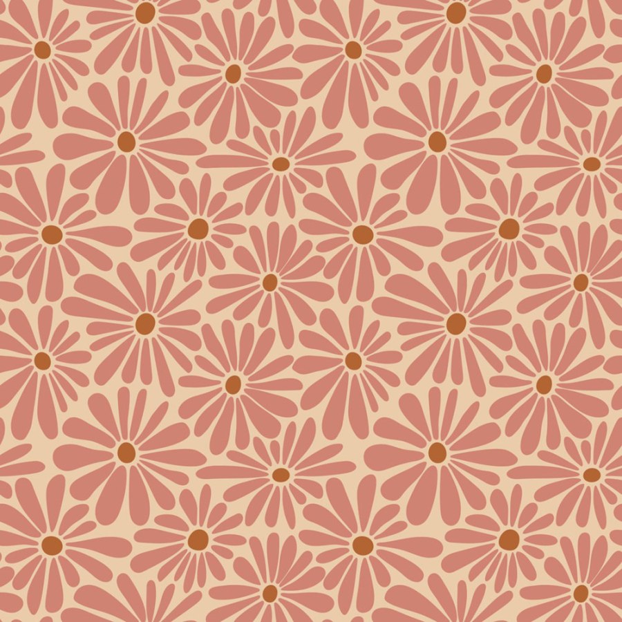 Květinová tapeta, růžová, červeno-hnědá, 131151, Color Pop, Esta Home - Esta Home