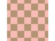 Tapety Yara Esta Home - Tapeta se šachovnicovým vzorem, zlato-hnědá, starorůžová, 130913, Color Pop, Esta Home Tapeta se šachovnicovým vzorem, zlato-hnědá, starorůžová, 130913, Color Pop, Esta Home