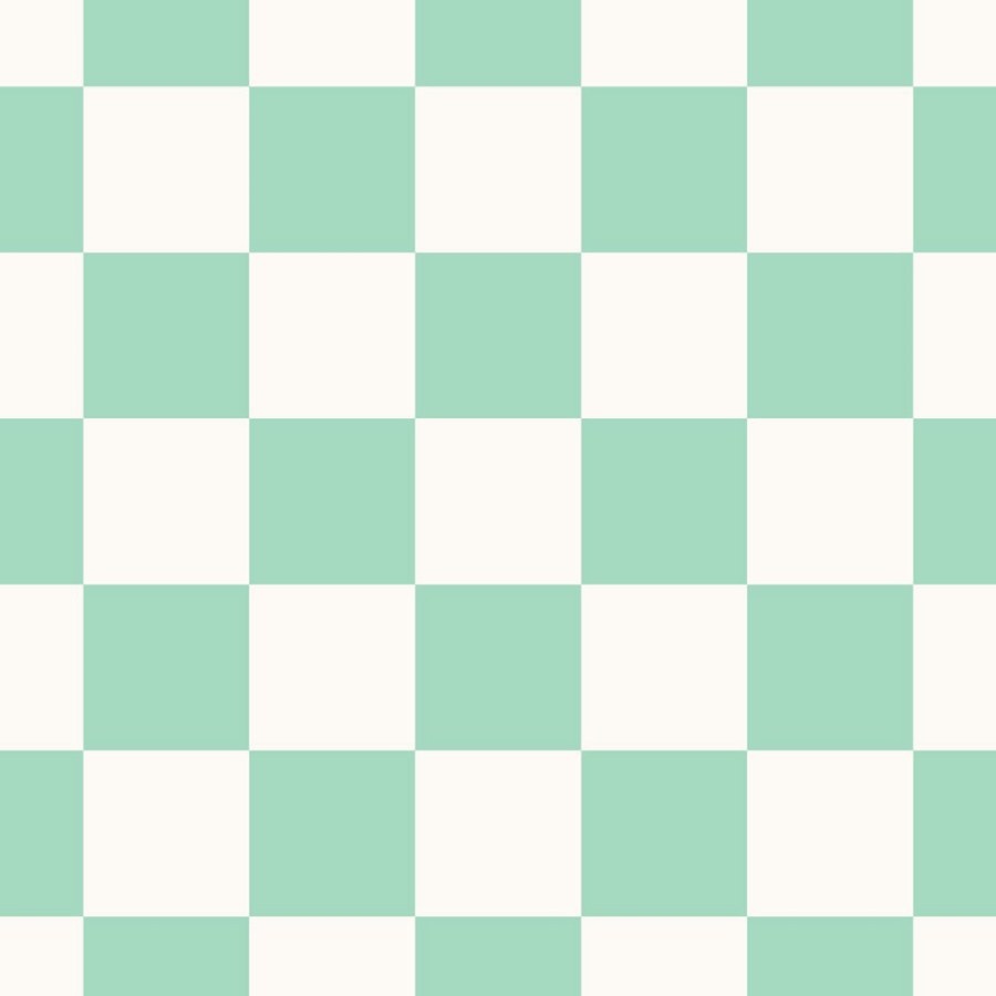 Tapeta se šachovnicovým vzorem, zelená, bílá, 139999, Color Pop, Esta Home