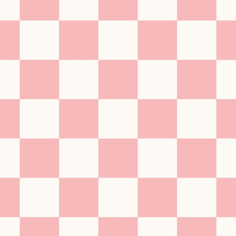 Tapeta se šachovnicovým vzorem, bílá, růžová, 139998, Color Pop, Esta Home - Esta Home