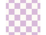 Tapety Yara Esta Home - Tapeta se šachovnicovým vzorem, fialová, bílá, 139997, Color Pop, Esta Home Tapeta se šachovnicovým vzorem, fialová, bílá, 139997, Color Pop, Esta Home