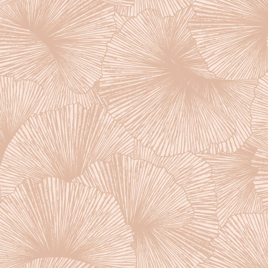 Tapeta s listy Gingka, starorůžová, 131397, Floral Fever, Esta Home