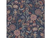 Tapety Yara Esta Home - Tapeta s vintage květinových vzorem, modrá, 131335, Floral Fever, Esta Home Tapeta s vintage květinových vzorem, modrá, 131335, Floral Fever, Esta Home