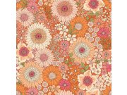 Retro tapeta s květinami, 131315, Floral Fever, Esta Home