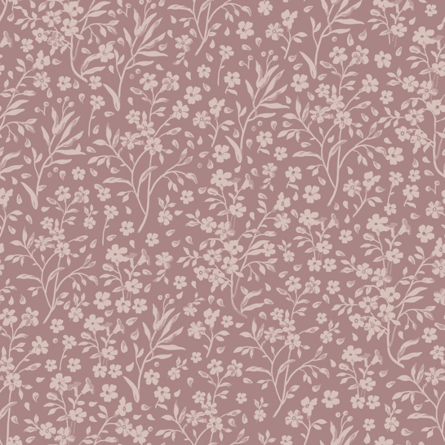 Tapeta s drobnými květinami, béžovo-růžová (pudrová), 131133, Floral Fever, Esta Home