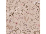 Tapeta s lučními květinami, růžová, 139841, Floral Fever, Esta Home