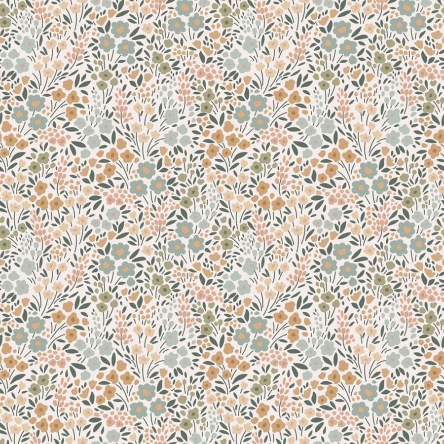 Květinová tapeta, zelená, 139837, Floral Fever, Esta Home - Esta Home