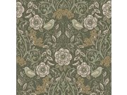 Tapety Yara Esta Home - Tapeta s květinami a ptáky, zelená, 139831, Floral Fever, Esta Home Tapeta s květinami a ptáky, zelená, 139831, Floral Fever, Esta Home