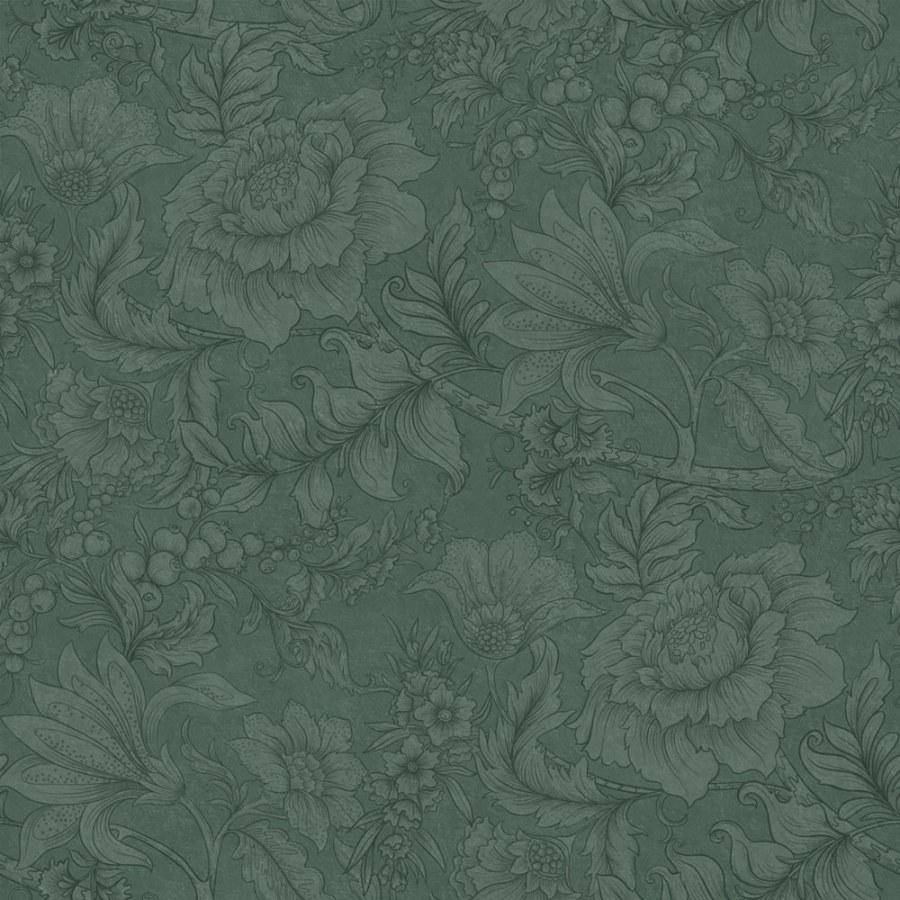 Tapety Yara - Esta Home - Tapeta s květinami a listy, zelená, 139793, Floral Fever, Esta Home Tapeta s květinami a listy, zelená, 139793, Floral Fever, Esta Home - Esta Home