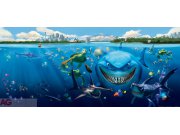 Vliesová fototapeta Nemo a Žralok FTDNH-5313 | 202x90 cm Fototapety pro děti
