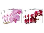 Samolepicí dekorace na kachličky Orchids TI-011, 15x15 cm Samolepky na kachličky