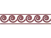Samolepící bordura Červené spirály SB02-13S, rozměry 5 cm x 10 m Samolepící bordury