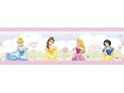 Samolepicí bordura Princezny D42313, rozměry 15,9 x 500 cm Dětské samolepicí bordury